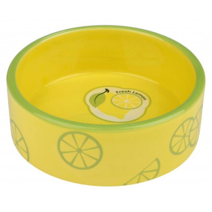 Миска"Fresh Fruits" TRIXIE (керамика),  0,8 л / D- 16 см, желтый